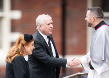Prince Andrew At Royal Funeral