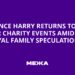 Prince Harry Returns to UK for Charity Events Amid Royal Family Speculation | Ukraine news
