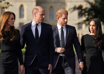 Prince Harry and Prince William’s throwback video outside Windsor Castle has left royal fans nostalgic.(AFP)