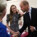 Prince William and his wife, the Princess of Wales, paid their respects to the late Queen today
