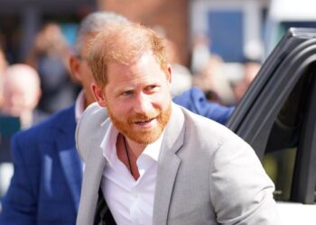 Prince Harry at the Community Recording Studio in Nottingham earlier this week