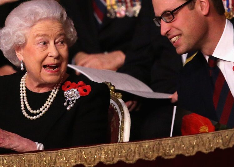 Prince William on Queen Elizabeth II Bond
