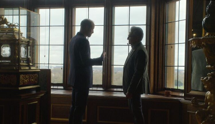 Prince William made the admission to Eugene Levy (right)