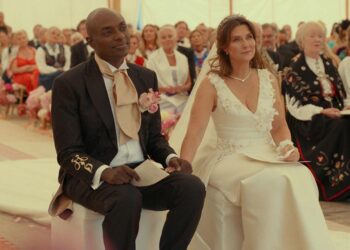 Courtesy of Netflix Shaman Durek Verrett and Princess Martha Louise in 'Rebel Royals'