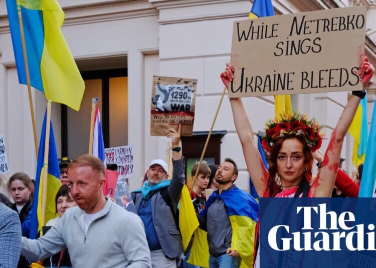 Protesters target Royal Opera House over performance by ‘Putin’s diva’ | Royal Opera House
