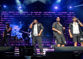 Bone Thugs-N-Harmony performs during LL COOL J's The F.O.R.C.E. Live at Little Caesars Arena in Detroit on Friday, Aug. 18, 2023.
