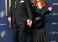 Rex Linn, Reba McEntire at the 77th Primetime Emmy Awards held at the Peacock Theater on September 14, 2025 in Los Angeles, California.