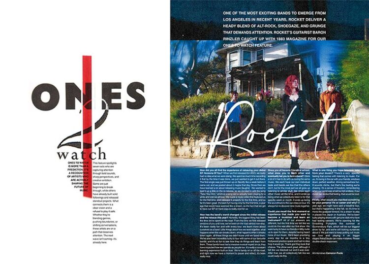 Rocket band chat to 1883 Magazine