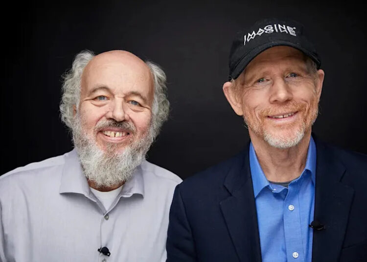 Ron and Clint Howard smiling