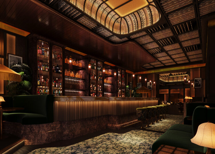 The bar at Upstairs at Ronnie's