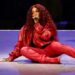 SZA performs in the Apple Music Super Bowl LIX Halftime Show at Caesars Superdome on February 9, 2025 in New Orleans, Louisiana.