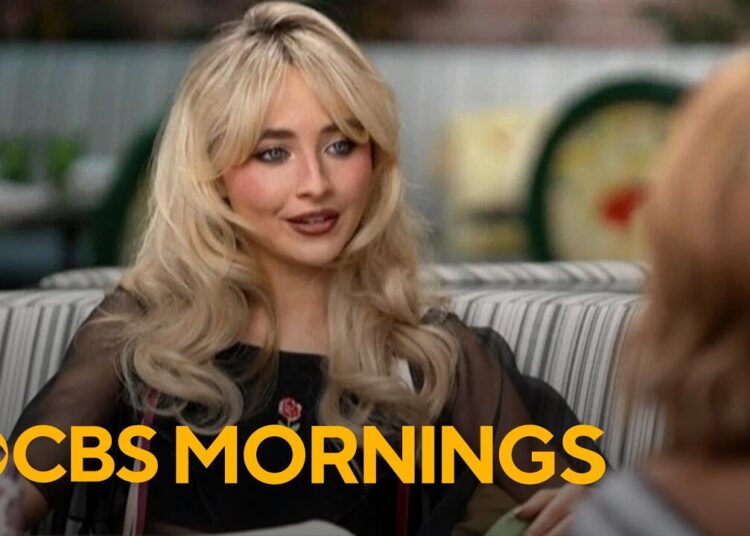 Sabrina Carpenter opens up about new music and viral album cover debate in exclusive interview - YouTube