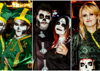 Fans dressed up as various Ghost characters.