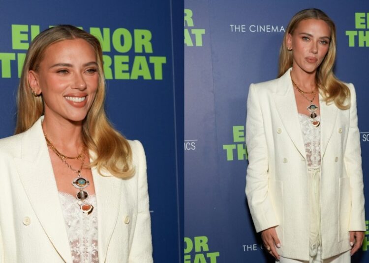 Scarlett Johansson Suits Up in Chloe for 'Eleanor the Great' Screening
