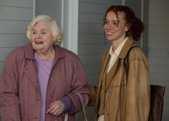 After a heartbreaking loss, a feisty 94-year-old Florida woman (June Squibb, left) moves to New York City and strikes up a friendship with a young writer (Erin Kellyman) in Scarlett Johansson's directorial debut "Eleanor the Great."