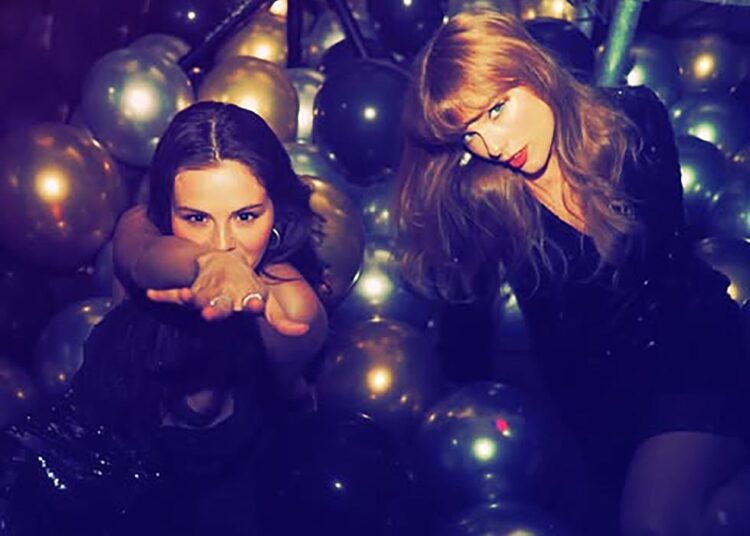 selena gomez and taylor swift at gomez’s 33rd birthday party.﻿