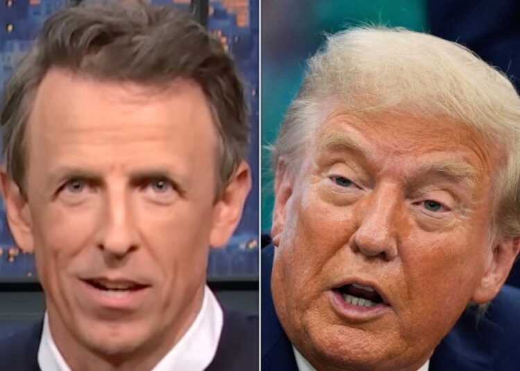 Seth Meyers Roasts Trump Over This 'Very Weird' Comment On Live TV
