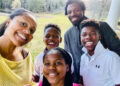 Sheinelle Jones/ Instagram Sheinelle Jones and husband Uche Ojeh celebrate Easter with their children in 2022.
