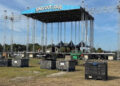 Crews were busing setting up the Sing Out Loud Music Festival and Live Wildly Showcase at St. Augustine's Francis Field on Sept. 16. The festival runs Sept. 20-21 with smaller events scattered throughout town for the rest of September.