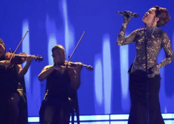 Andra Day performs “Killing Me Softly” during the BET Awards on Monday, June 9, 2025, at the Peacock Theater in Los Angeles. (AP Photo/Chris Pizzello)