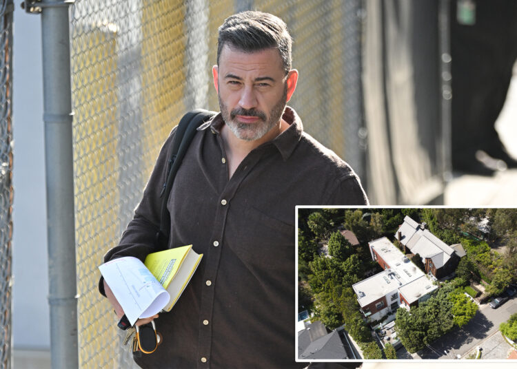 Small fire extinguished outside Jimmy Kimmel's LA home