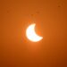 Partial solar eclipse caputred from the city of Noida in Uttar Pradesh. (Sunil Ghosh / HT Photo)