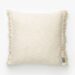 square cream cushion with tassel edge
