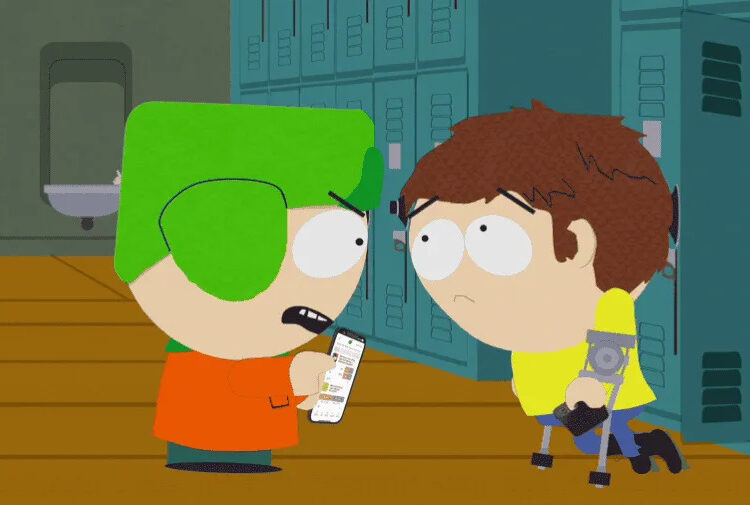Kyle and Jimmy in South Park’s “Conflict of Interest”