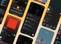 Playlist controls on Spotify.