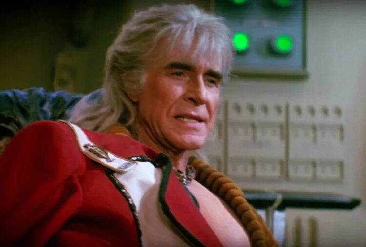 Ricardo Montalban as Khan Noonien Singh in <em>Star Trek II: The Wrath of Khan</em>.