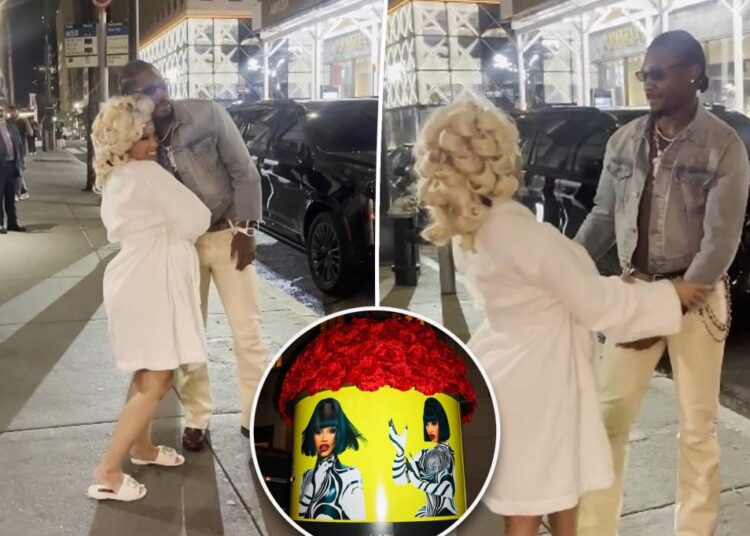 Stefon Diggs surprises pregnant Cardi B at her album release after paternity lawsuit
