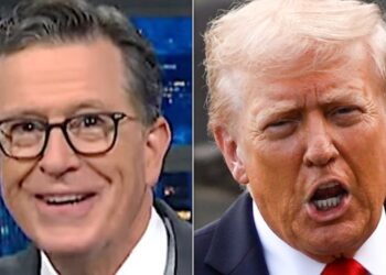 Stephen Colbert Stops Audience During Trump Joke