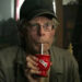 Stephen King drinking from a straw in IT: Chapter 2.