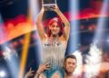 Dianne Buswell and Kai Widdrington at the Strictly launch show