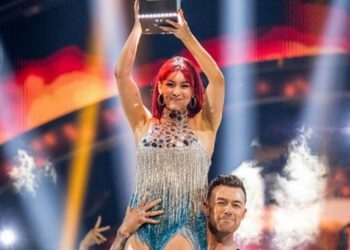 Dianne Buswell and Kai Widdrington at the Strictly launch show
