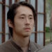 Glenn Rhee (Steven Yeun) has a conversation on The Walking Dead.