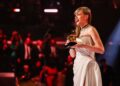 Taylor Swift accepts the Album Of The Year award for