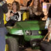 Linda Blair and Cassandra Peterson (better known as Elvira) taking shelter in the basement of the Royal Plaza Trade Center in Marlborough after reports of a tornado warning.