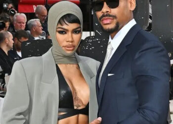Jed Cullen/Dave Benett/WireImage Teyana Taylor and Aaron Pierre on Sept. 16, 2025