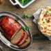 a photo of meat loaf and mashed potatos