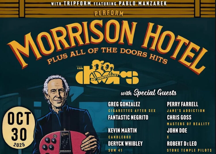 Doors 60th anniversary concert poster