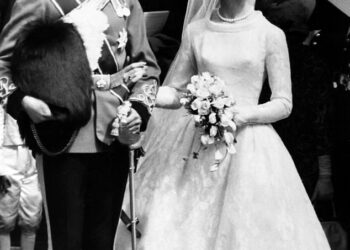 The Kents, pictured on their wedding day, married on June 8 1961 at York Minister. The union brought Katharine into the Royal Family, yet she had never been interested in the limelight