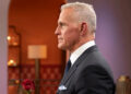 Mel Owens prepares to hand out a rose at a rose ceremony on The Golden Bachelor Season 2.
