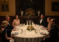 4226_d004_00047_r(l to r) laura carmichael stars as lady edith, hugh bonneville as robert grantham, michelle dockery as lady mary, allen leech as tom branson, elizabeth mcgovern as cora grantham and harry hadden paton as bertie hexham in downton abbey: the grand finale, a focus features release.credit: rory mulvey / © 2025 focus features llc