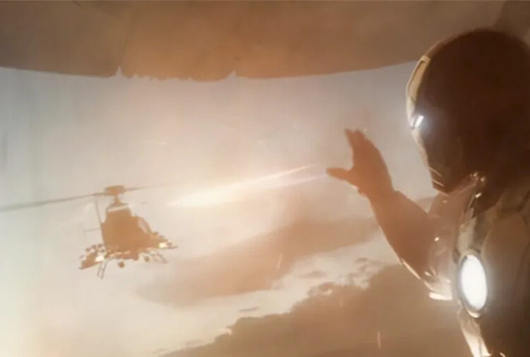 Destruction of the mansion in <em>Iron Man 3</em>