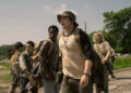 Joshua Odiick as Parker, Jordan conzalez as Harkness, David Jonsson as McVries, cooper Hoffman as Garraty, and Charlie Plummer as Barkovitch in The Long Walk.
