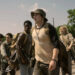 Joshua Odiick as Parker, Jordan conzalez as Harkness, David Jonsson as McVries, cooper Hoffman as Garraty, and Charlie Plummer as Barkovitch in The Long Walk.