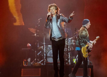 Mick Jagger during the first night of the US leg of The Rolling Stones' "Hackney Diamonds" tour - Sunday 28 April 2024, Houston