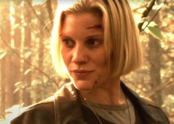 Katee Sackhoff's Kara Thrace back on Caprica in Battlestar Galactica Season 2.