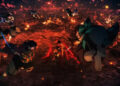 Demon Slayers fall into the Infinity Castle.